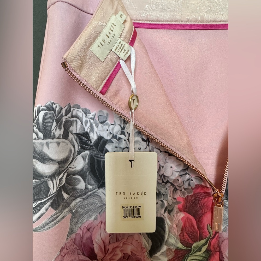 Ted Baker *NWT* Soella Pink Floral Pencil Skirt - Picture 4 of 10